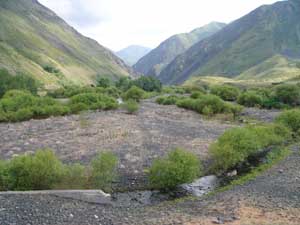 Mountain valley near Lake Alakol