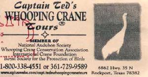 Captain Ted's Whooping Crane Tour - ticket