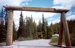 The border between Alberta and British Columbia