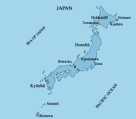 Map of Japan