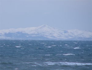 One of the Kurile Islands from Hokkaido