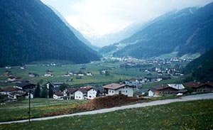 Looking up the Stubai Valley