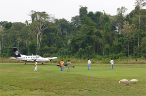 Airfield at Boca Manu