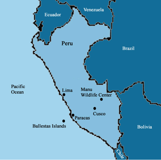 Map of Peru